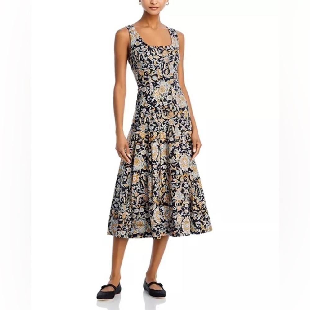 VERONICA BEARD Jolie Midi Paisley Dress Size 2 NWT - Picture 6 of 15